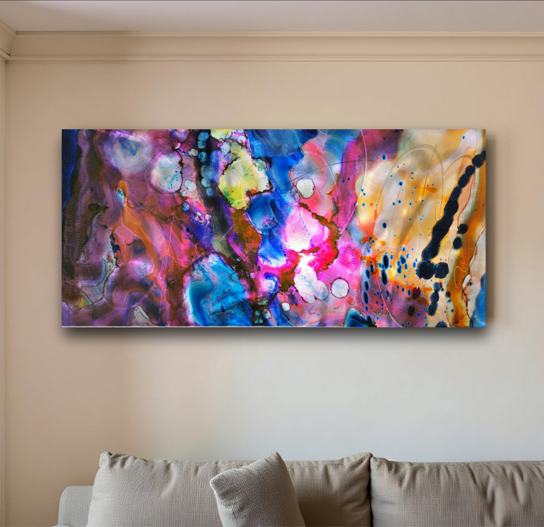 Luminous Awakening - Metal Wall Art 16"x36"