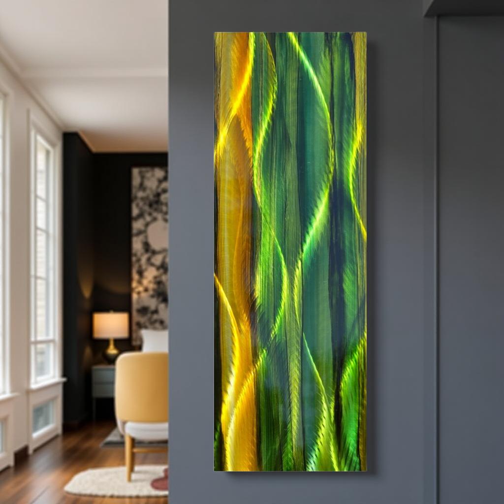 Golden Meadow - Metal Wall Art 9"x24"