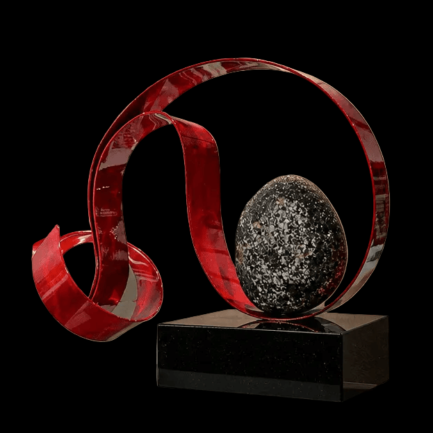 The Eternal Coil - Metal Sculpture 14"x10"