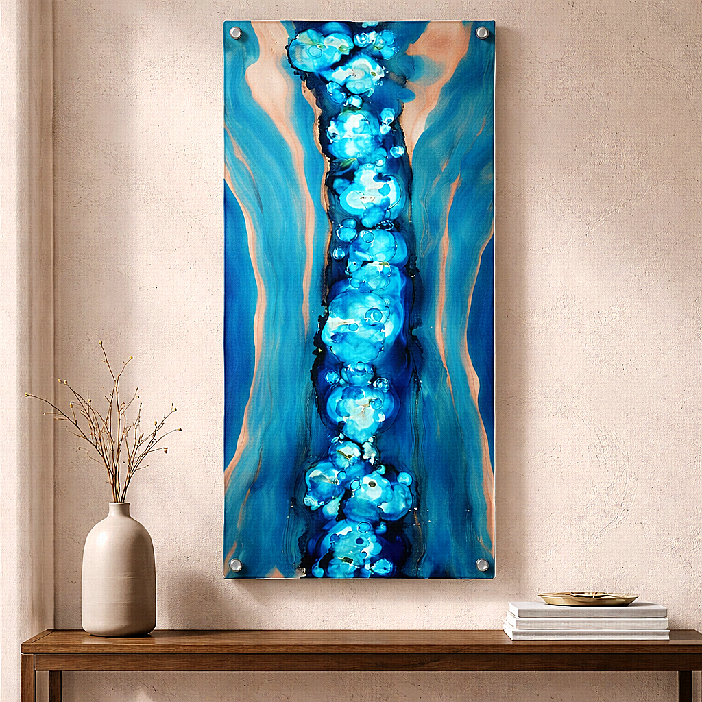 Deep Surge - Metal Wall Art 40"x16" (gem p38)