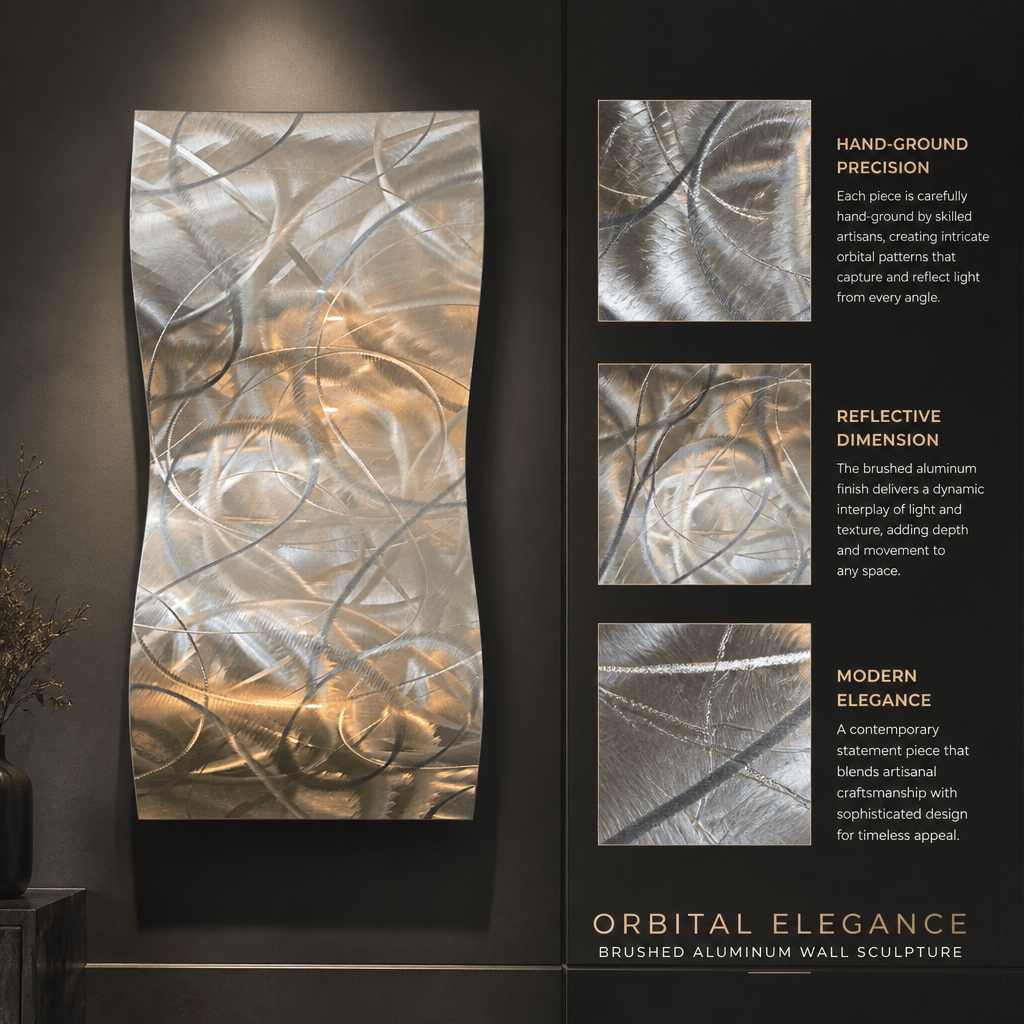 Tangled Light - Metal Wall Art 12"x23"