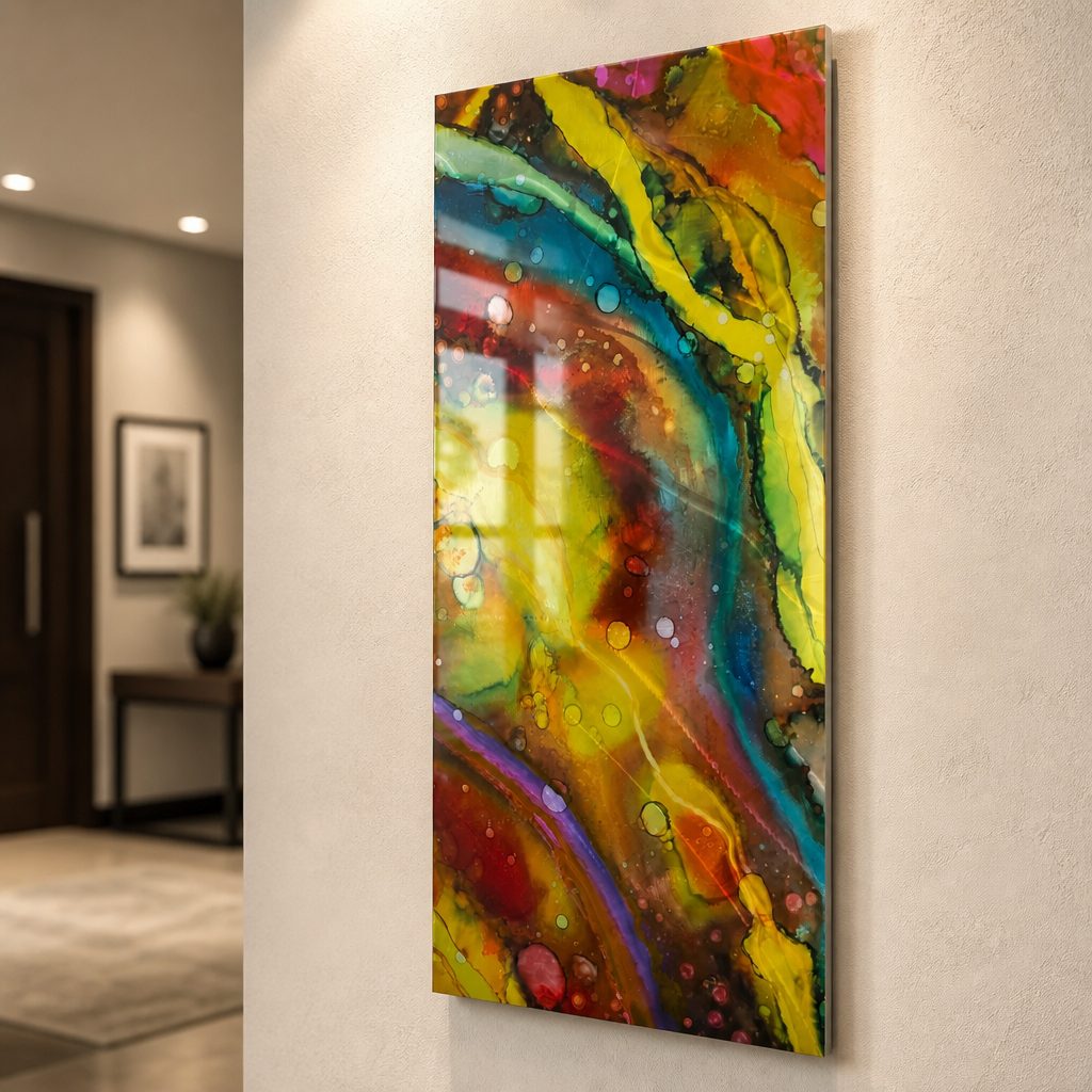 Wildfire Current - Metal Wall Art 12"x24"