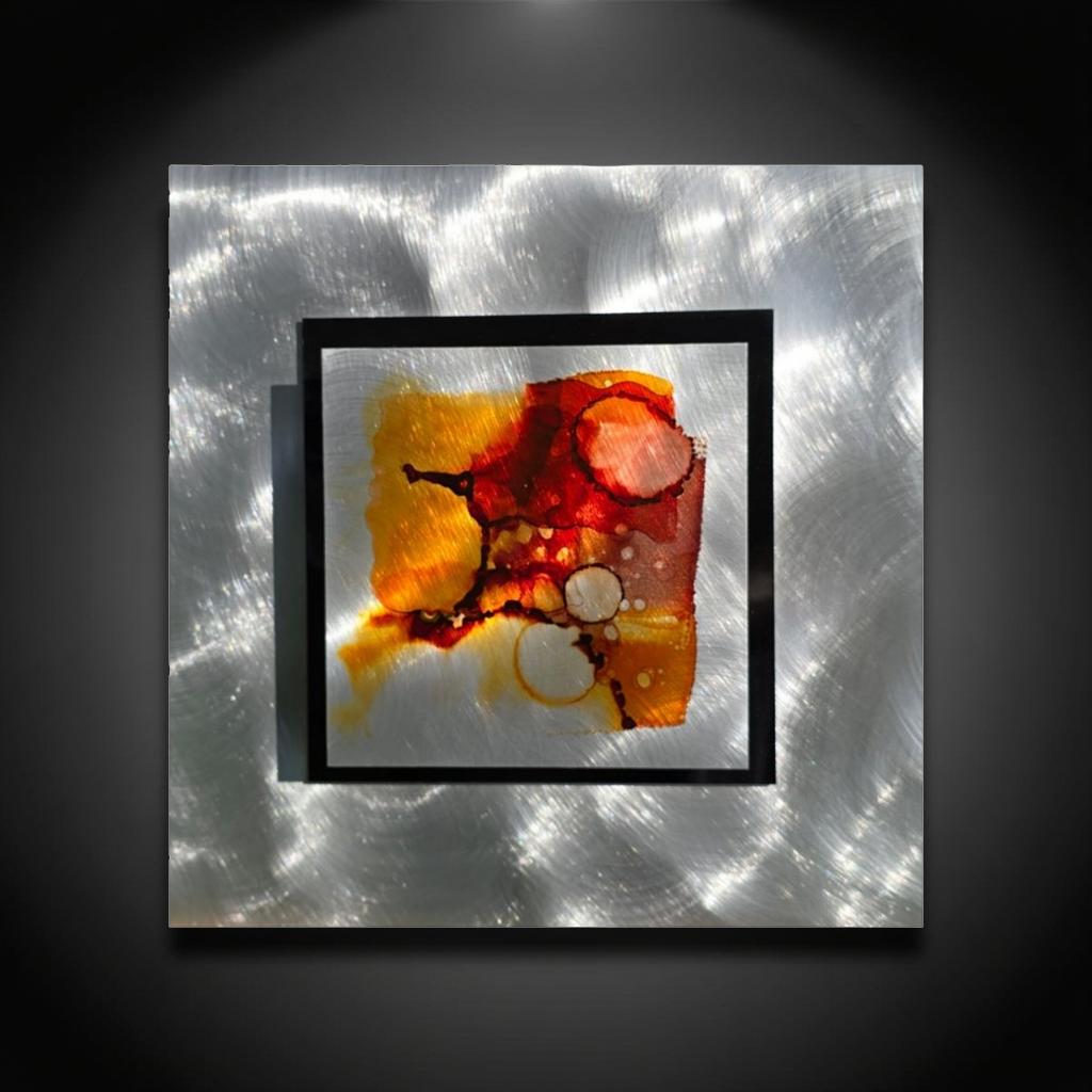 Ember Glow - Metal Wall Art 12"x12"