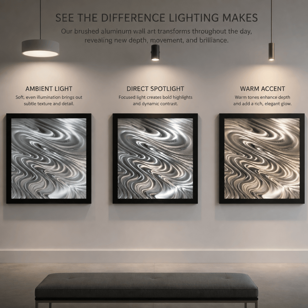 (Liquid Currents) - Metal Wall Art 24"x24"