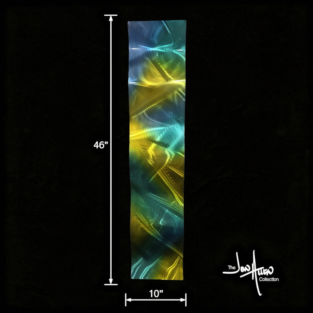 Tropical Fusion - Metal Wave Art 10"x46"