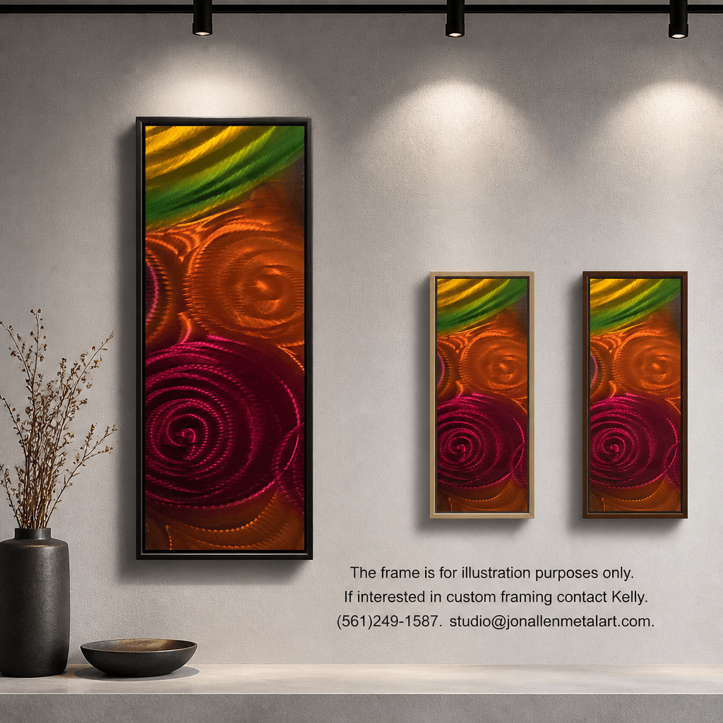 Eternal Bloom - Metal Wall Art 10"x24"