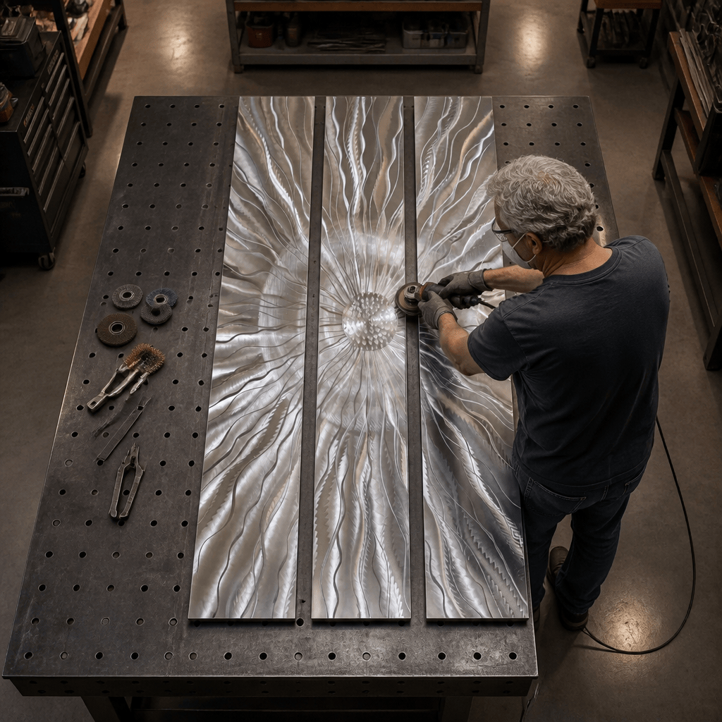 The Emanation - 3-Panel Metal Wall Art 8"x48" (each)