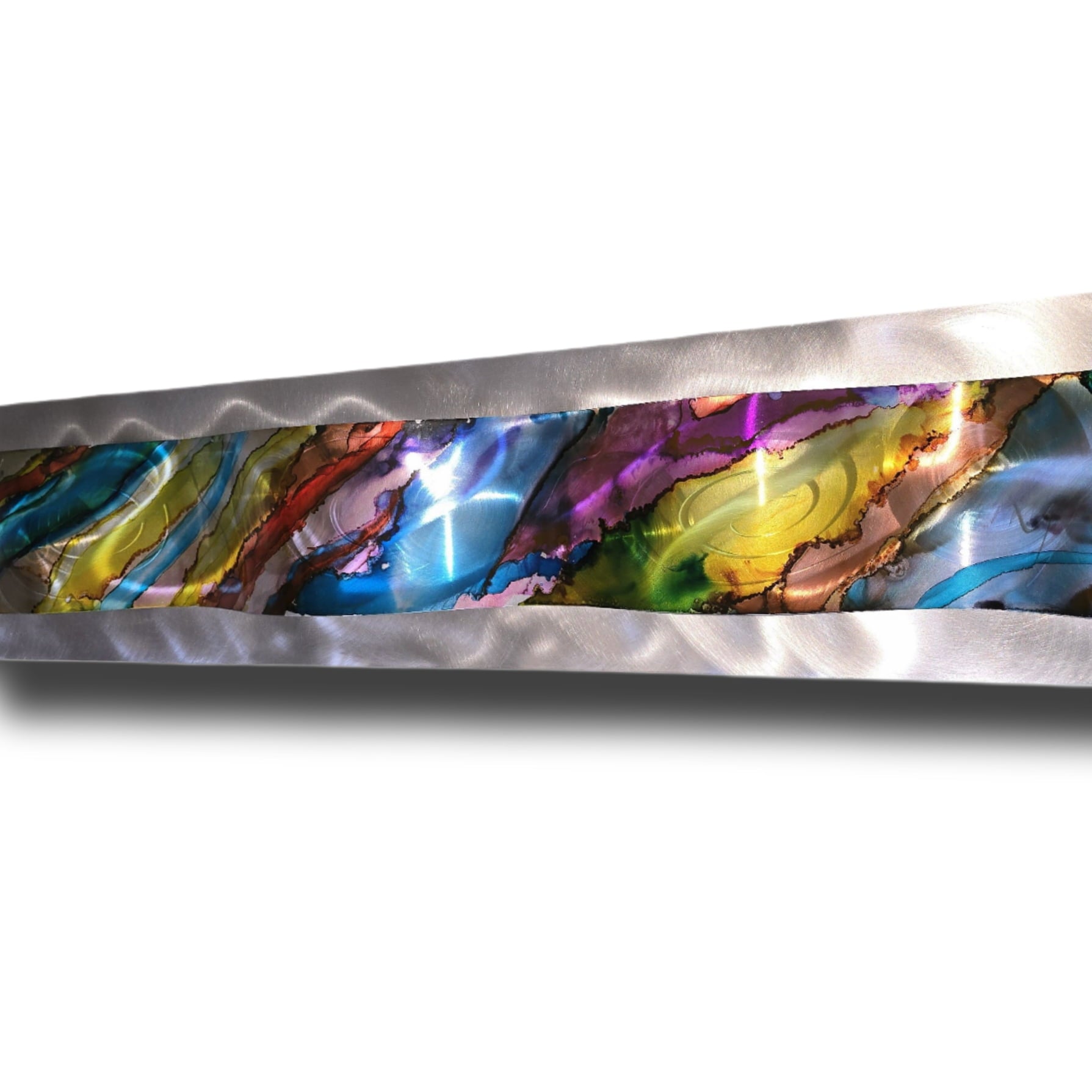 Carnival Wave - Metal Wave Wall Art 10"x46"