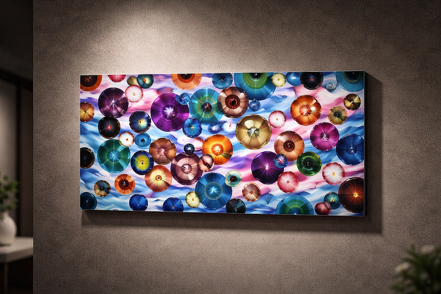 Radiant Bubbles - Metal Wall Art 24"x48"