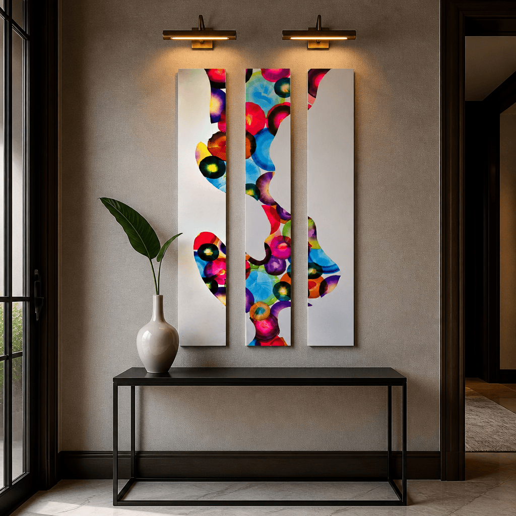 The Jubilee - 3-Panel Metal Wall Art 8"x48" (each)