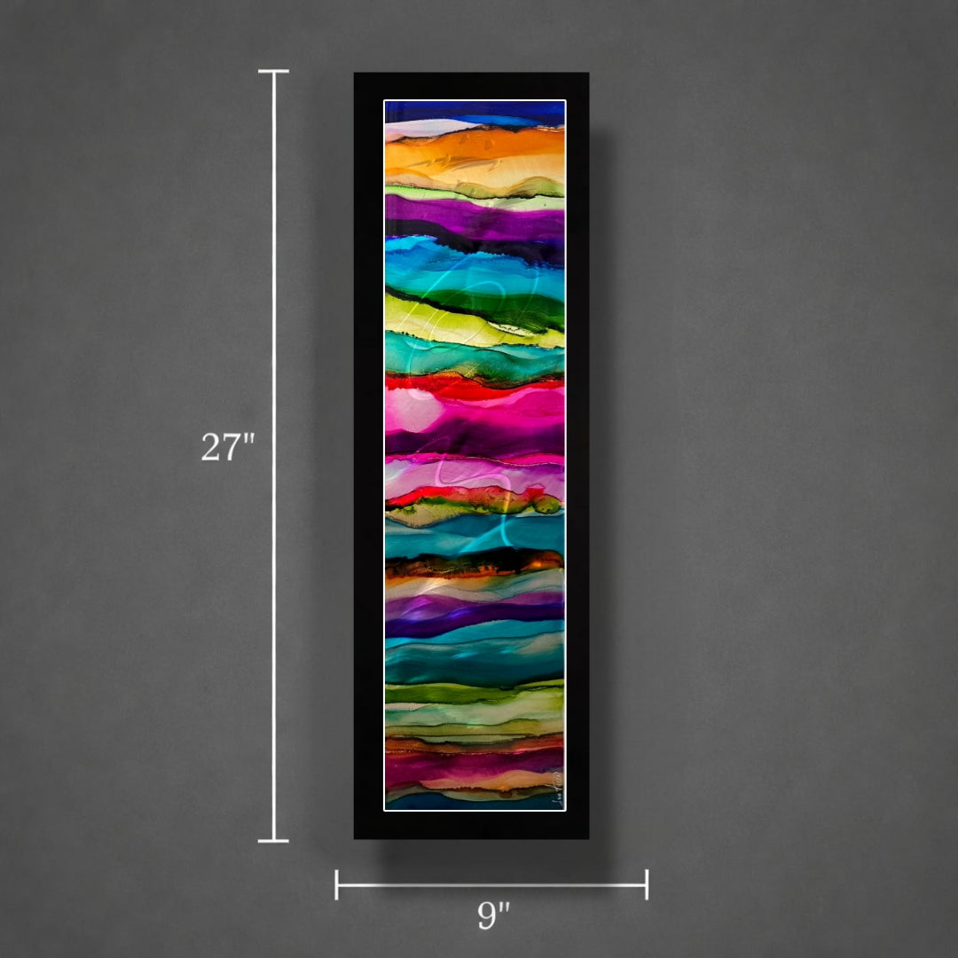 Infinite Spectrum - Metal Wall Art 9"x27"
