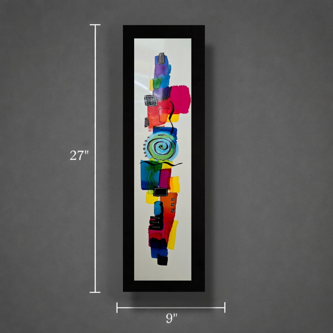 Joyful Spiral - Metal Wall Art 9"x27"