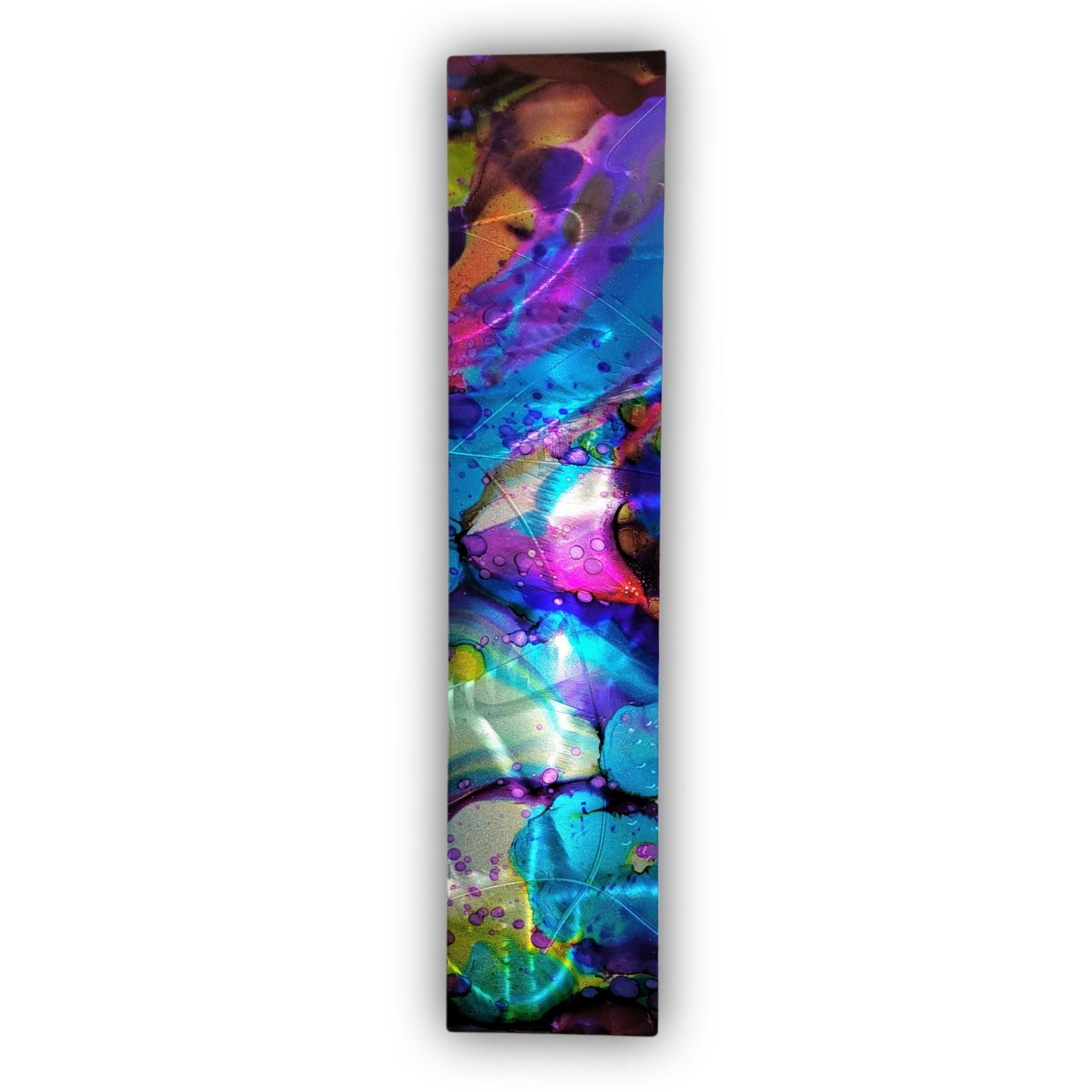 Indigo Pulse - Metal Wall Art 8"x36" (gem w36)