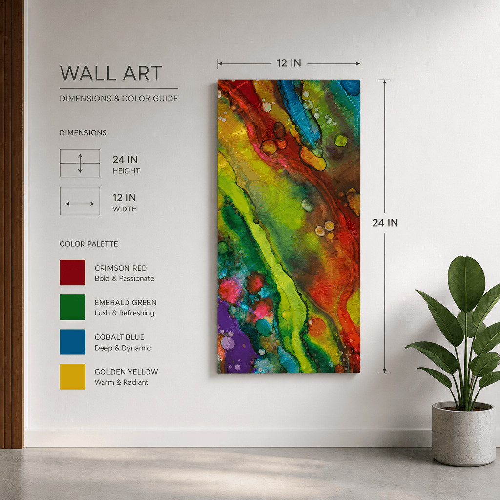 Liquid Aurora - Metal Wall Art 12"x24"