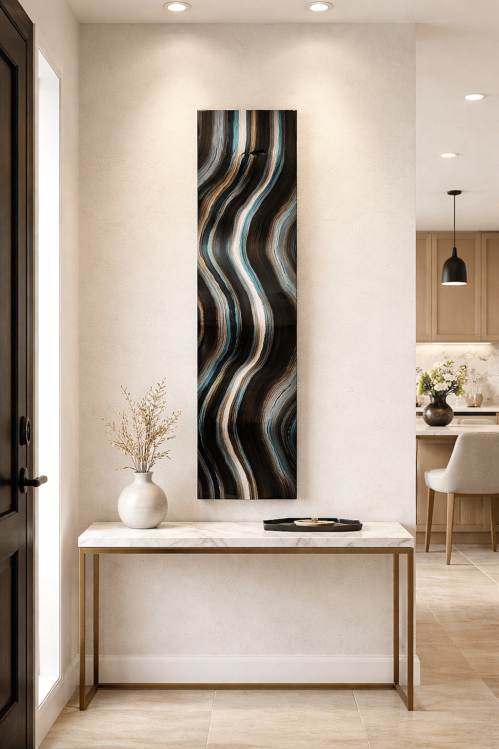 Amber Waves - Metal Wall Art 10"x46"