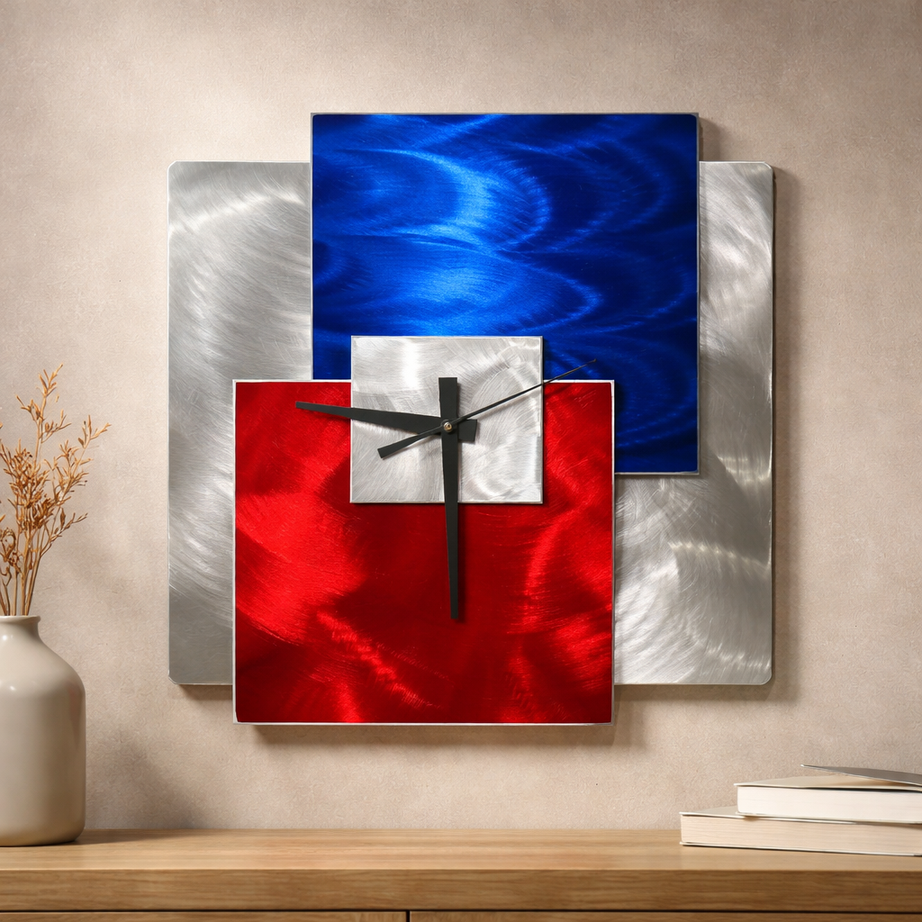 Liberty Spirit - Metal Wall Clock 10"x12"