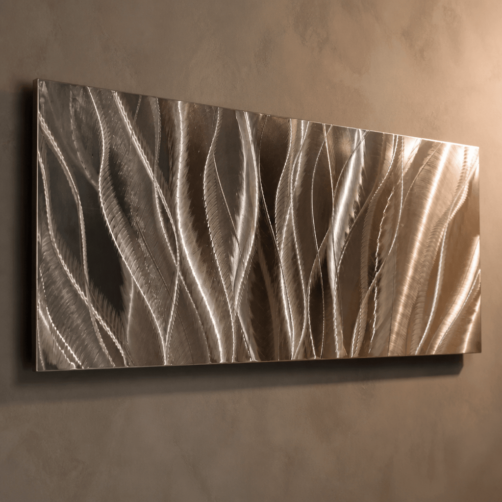The Drift - Metal Wave Wall Art 10"x24"