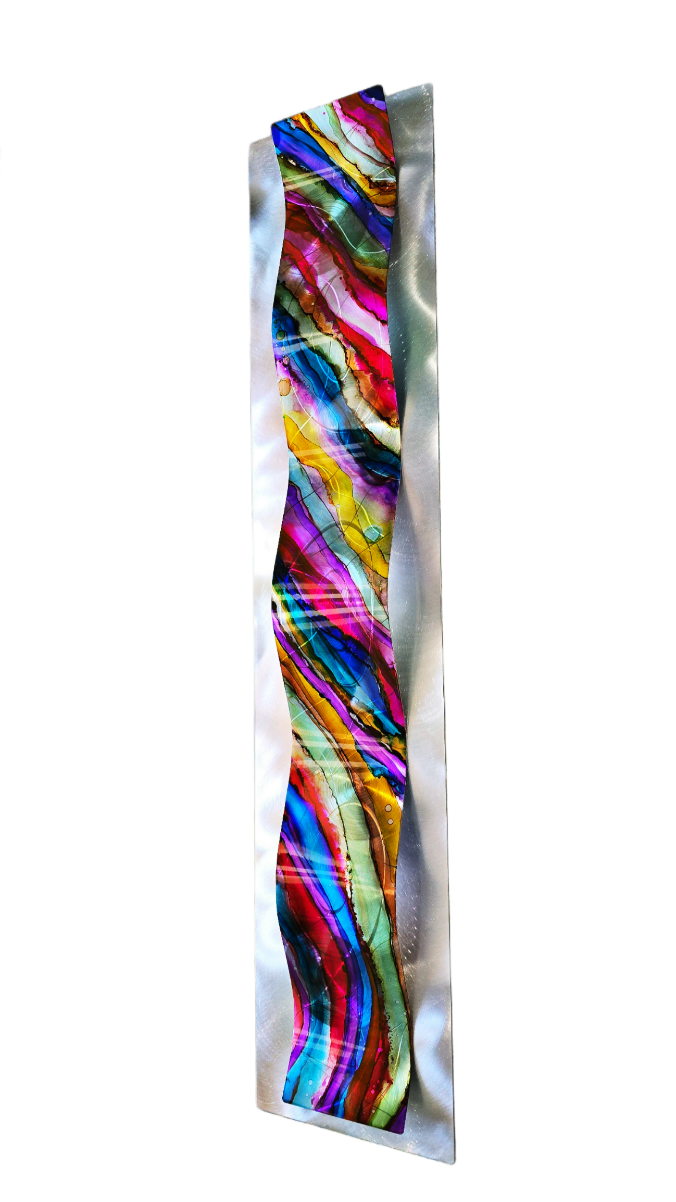 Carnival Wave - Metal Wave Wall Art 10"x46"