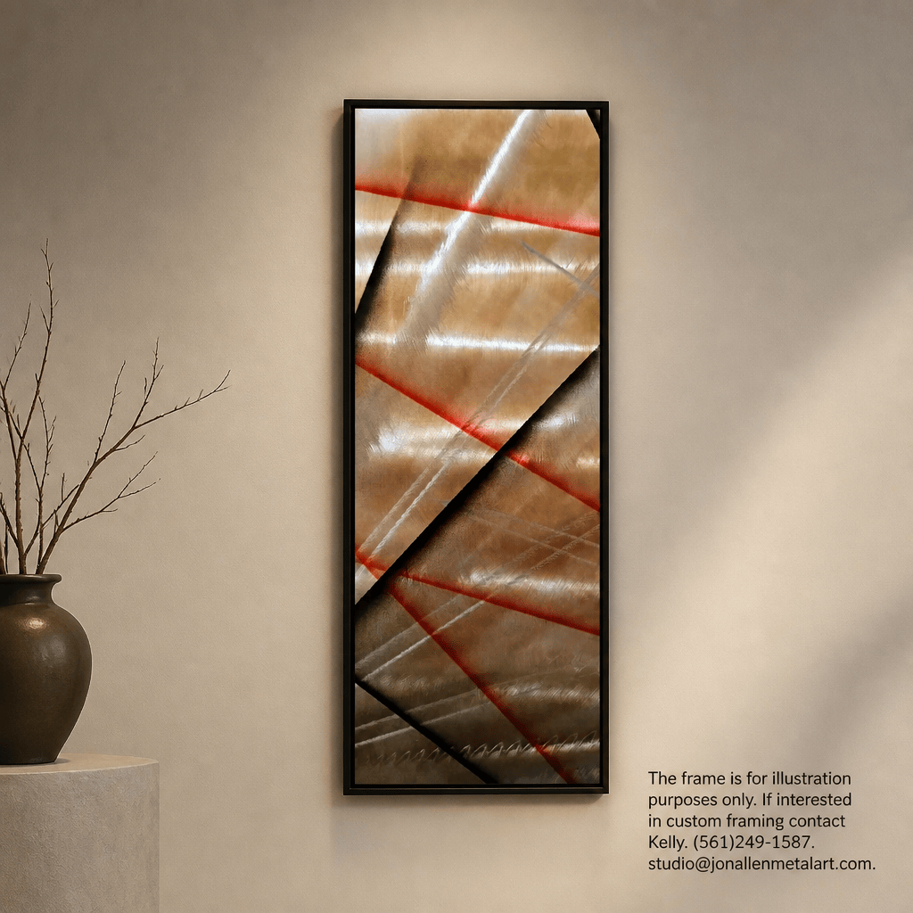 Fault Lines - Metal Wall Art 10"x24"