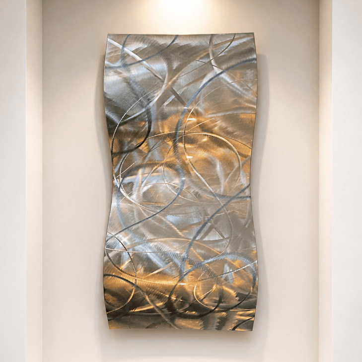 Tangled Light - Metal Wall Art 12"x23"