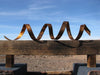 Statements2000 3D Abstract Metal Wall Art Wall Sculpture - Copper Wall Twist by Jon Allen