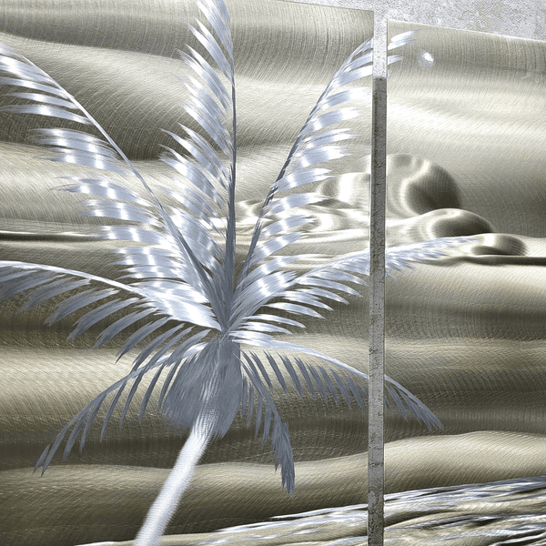 Silver Trippy Palm Tree