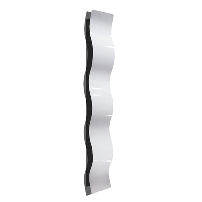 Statements2000 Abstract Metal Wall Art White Wave - Wall Sculpture by Jon Allen