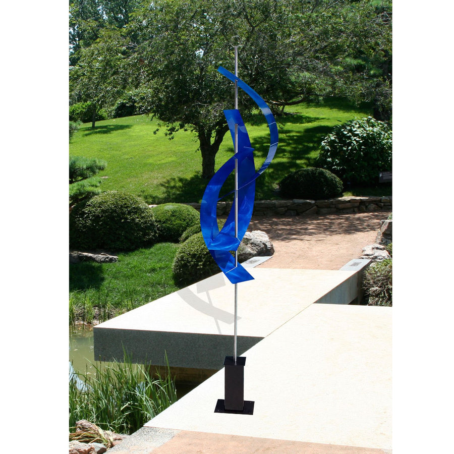 Statements2000 Metal Art Sculpture Indoor & Outdoor Art, Garden Sculpture - Blue Maritime Massive by Jon Allen