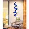 Statements2000 3D Abstract Metal Wall Art Wall Sculpture - Blue Wall Twist by Jon Allen