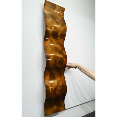 Statements2000 Metal Wall Art Large Copper Wave - 3D Wall Sculpture by Jon Allen