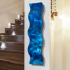 Statements2000 Metal Wall Art Large Blue Wave - 3D Wall Sculpture by Jon Allen