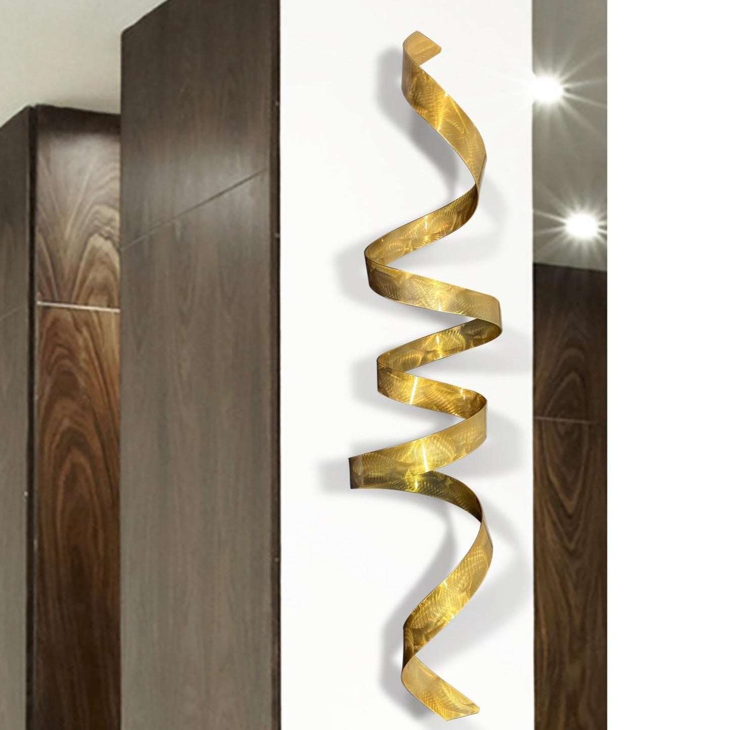 Gold metal wall art hotsell