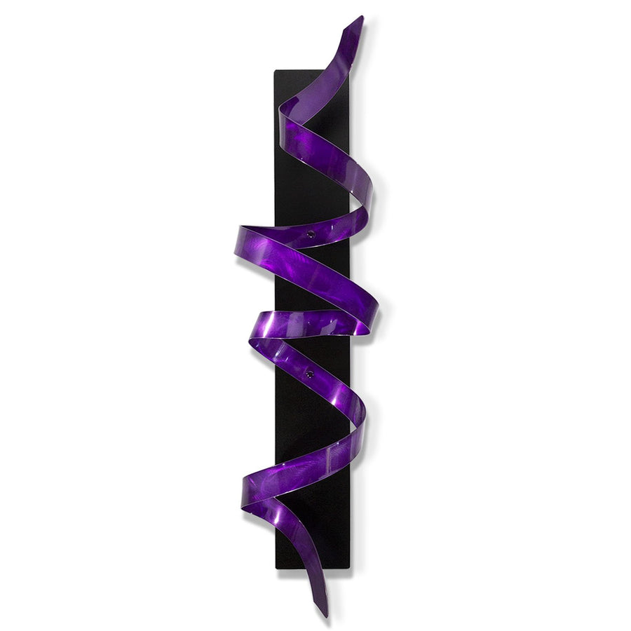 Statements2000 Purple & Black Metal Wall Sculpture Modern Abstract Accent Decor - Purple Knight by Jon Allen