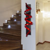 Statements2000 Red & Black Metal Wall Sculpture Modern Abstract Accent Decor - Black Knight Red by Jon Allen