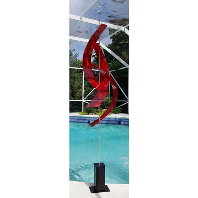 Statements2000 Red Maritime Massive Metal Art Sculpture - Indoor & Outdoor Art, Garden Sculpture by Jon Allen