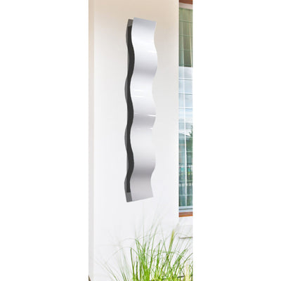 Statements2000 Abstract Metal Wall Art White Wave - Wall Sculpture by Jon Allen