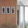 Only One ! Multicolor Abstract Painting Set of 3 Each Panel 13" x 6.5" x 2" Metal Art by Jon Allen   - 118_1-118_2-118_3
