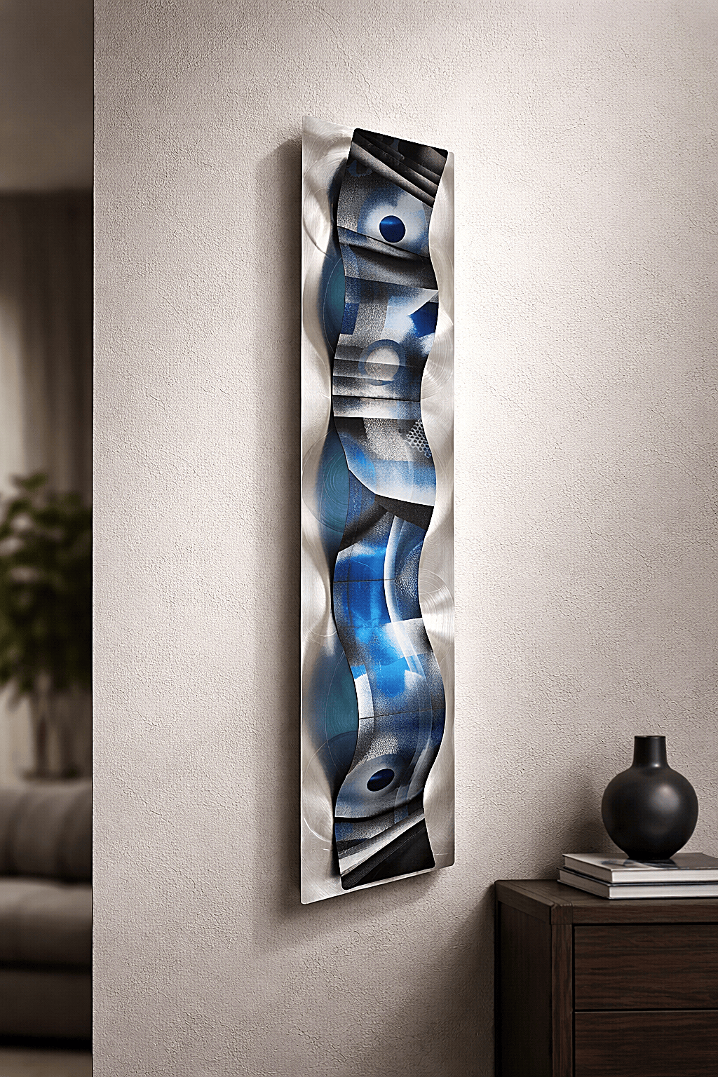 Celestial Flow - Metal Wall Art 12"x46"