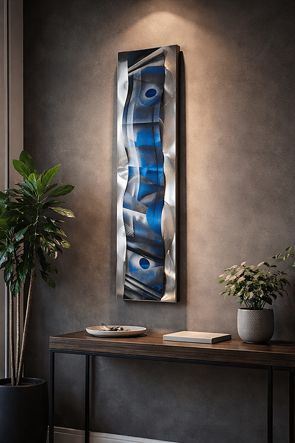 Celestial Flow - Metal Wall Art 12"x46"