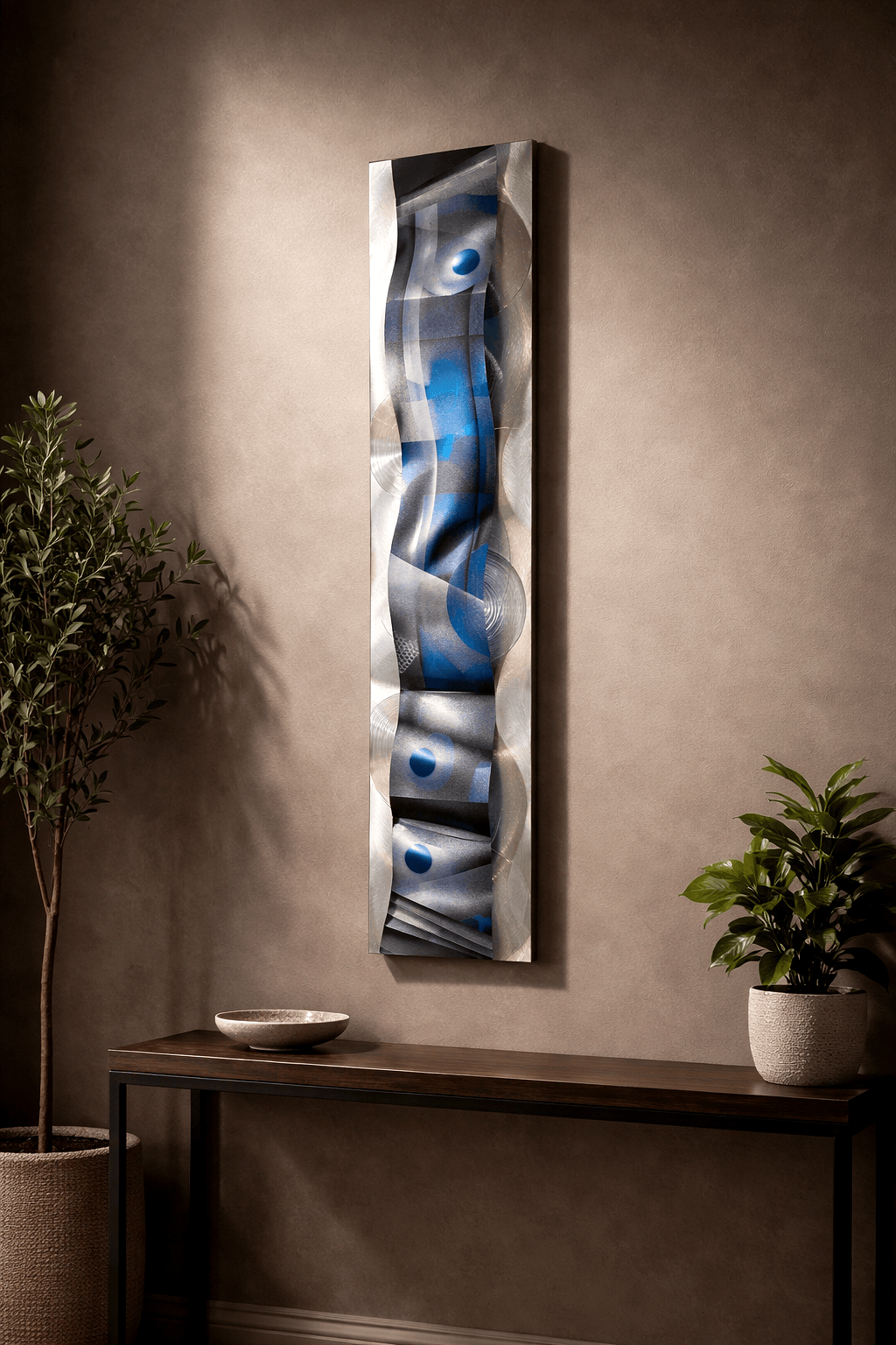 Celestial Flow - Metal Wall Art 12"x46"
