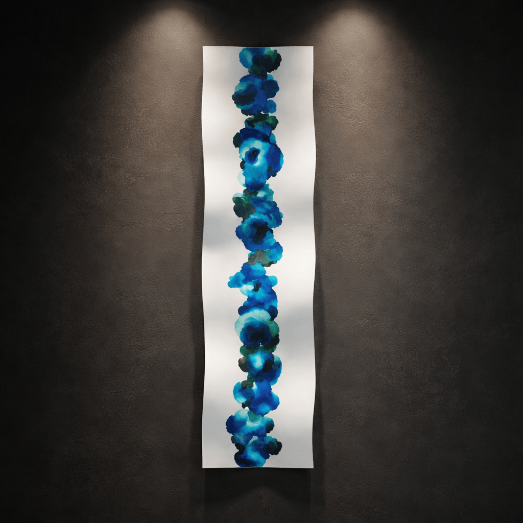 Ocean Glow - Metal Wave Art 10"x46"