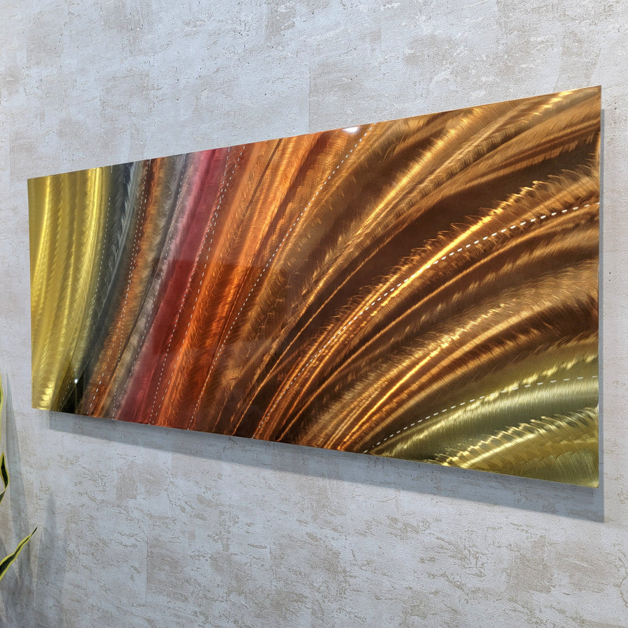 Only One! Multicolor Abstract Metal Wall Art by Jon Allen 36" x 16" x 2"  Gem P63