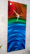Only One! Multicolor  Clock 24" x 10" x 2" Metal Art by Jon Allen - CZ 17