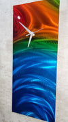 Only One! Multicolor  Clock 24" x 10" x 2" Metal Art by Jon Allen - CZ 17