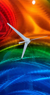 Only One! Multicolor  Clock 24" x 10" x 2" Metal Art by Jon Allen - CZ 17