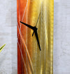 Only One! Orange and Yellow  Clock 24" x 6" x 2" Metal Art by Jon Allen - CL 514
