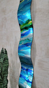 Only One!  Multicolor Color Abstract Painting  46" x 6"x 2"  Metal  Art by Jon Allen - WAV  251