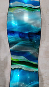 Only One! Multicolor Abstract Painting  46" x 6"x 2"  Metal  Art by Jon Allen - WAV  253