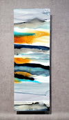 Only One!  Multicolor Abstract Painting   34" x 18" x 2" Metal by Jon Allen - GEM W56