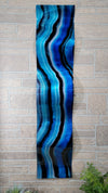 Only One Multicolor Abstract Painting  46" x 10" x 2"  Metal  Art by Jon Allen - WAV 390